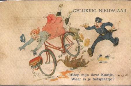 rijwielbelasting prent